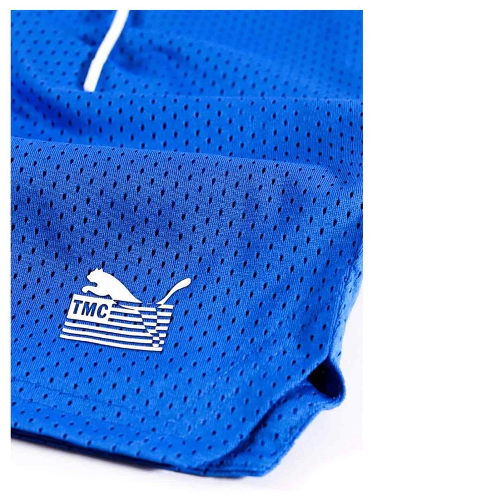 PUMA X TMC EVERYDAY HUSSLE MESH SHORTS: Royal Blue